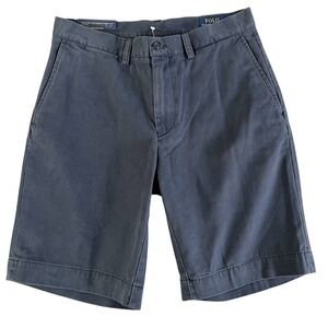 Men's Polo Ralph Lauren Navy Blue Chino Shorts Size 29 Cotton Classic Fit New